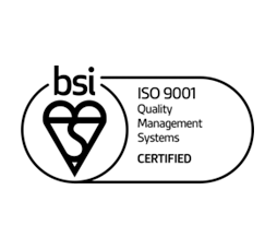 BSI ISO 9001 certified logo